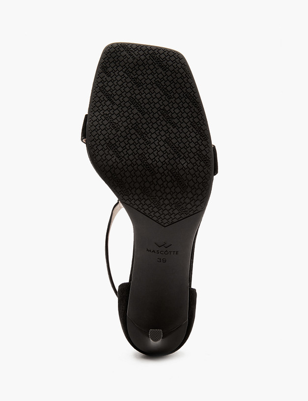 Черные женские босоножки на шпильке MASCOTTE 175-412913-3605M | ракурс 5 Черные женские босоножки на шпильке MASCOTTE 175-412913-3605M | ракурс 5