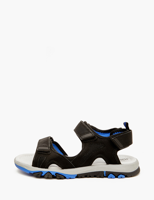 Черные сандалии для мальчиков MASCOTTE 98-412522-0202 | ракурс 3 Черные сандалии для мальчиков MASCOTTE 98-412522-0202 | ракурс 3