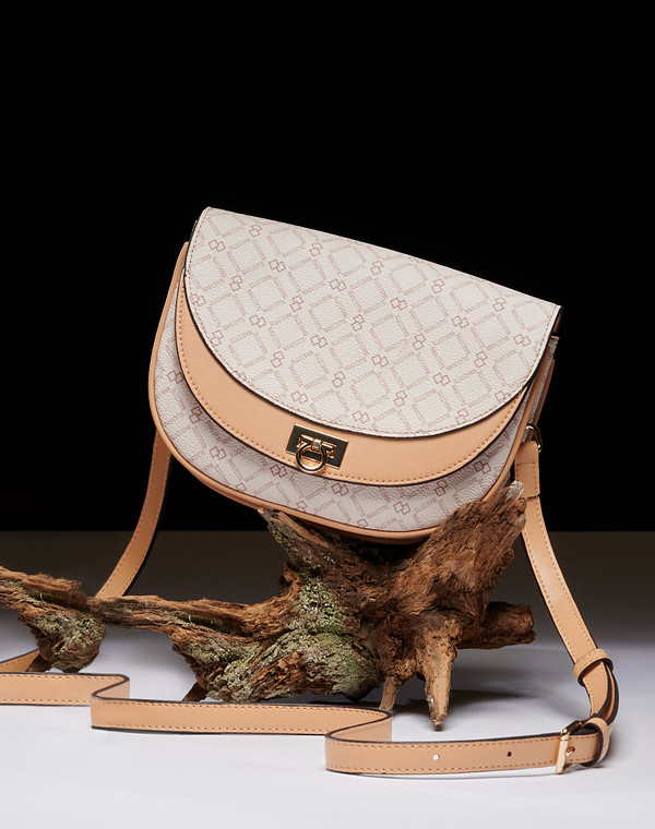 604-3202-601 Сумка женская и.кожа/текстиль молочн-беж, S, Mascotte