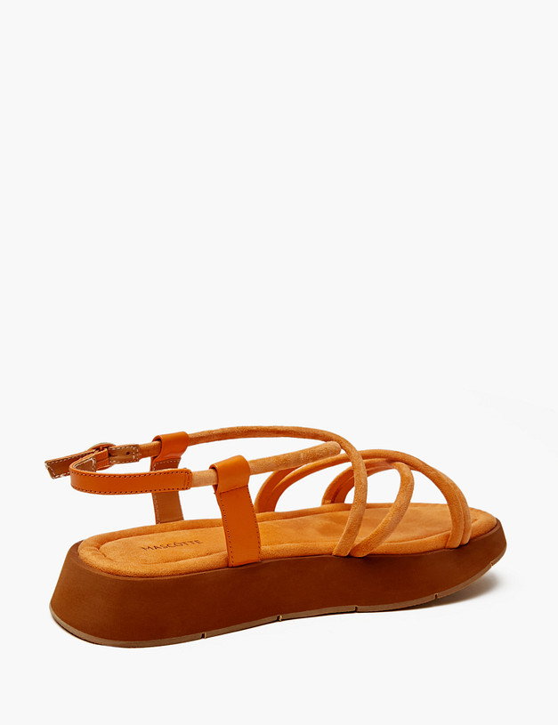 Оранжевые женские сандалии MASCOTTE 172-4126213-4619M | ракурс 3
