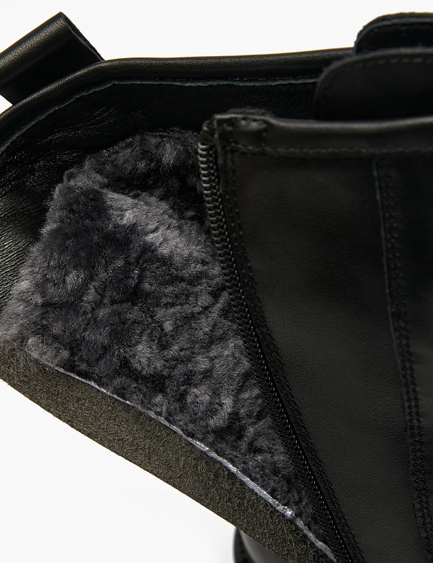 Черные женские зимние ботинки MASCOTTE 58-521632-7100M | ракурс 6