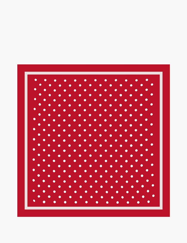 Красный женский платок в горох MASCOTTE 766-6101-2405 | ракурс 3