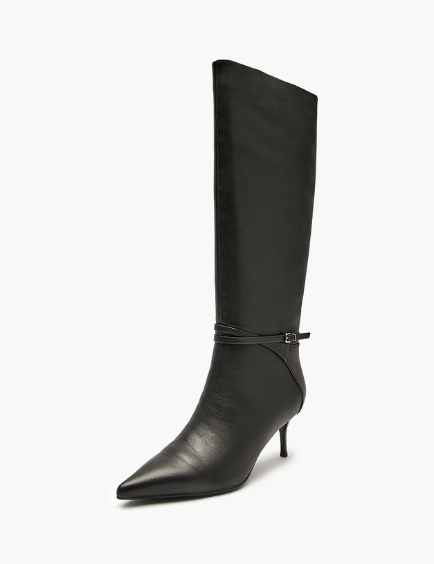 Черные женские сапоги MASCOTTE 126-526321-3100M | ракурс 2