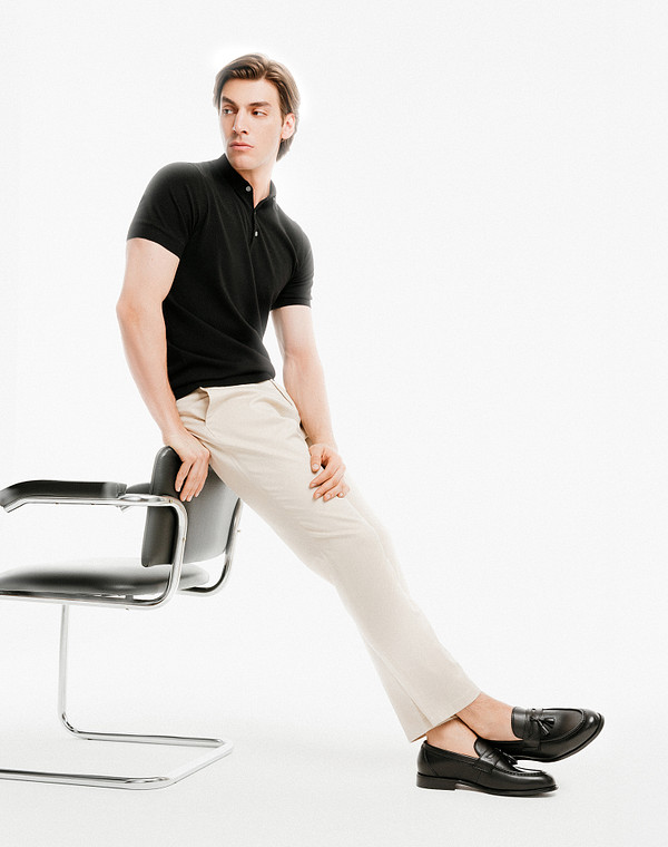 Черные мужские лоферы из натуральной кожи 6490₽