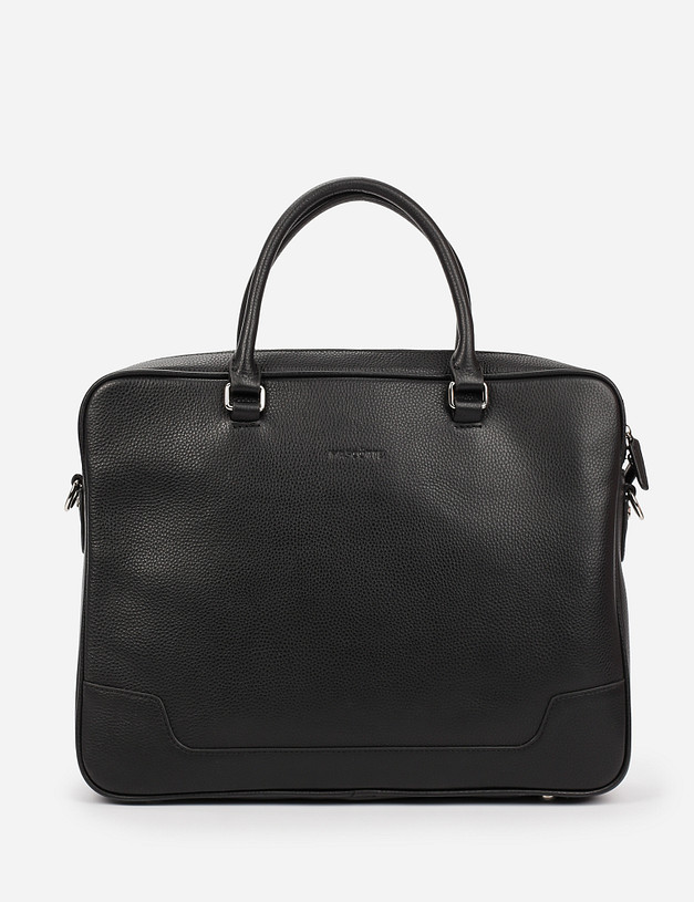 Черный мужской портфель MASCOTTE 658-1210-102 | ракурс 2