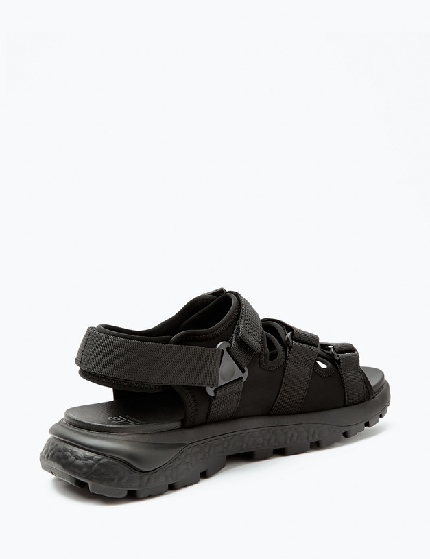 Черные текстильные мужские сандалии MASCOTTE 98-413821-0202 | ракурс 3