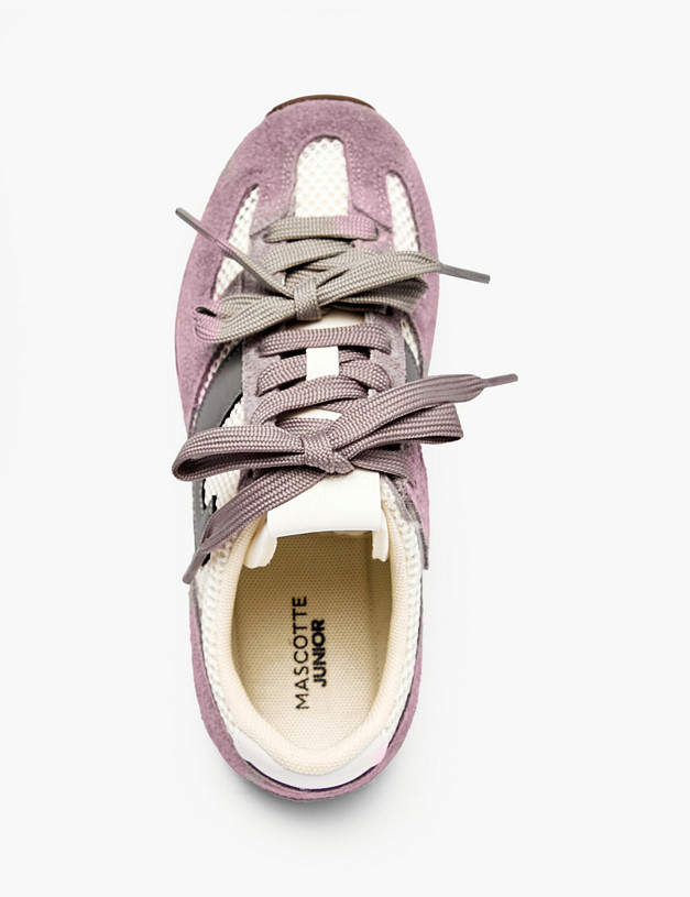 Фиолетовые кроссовки для девочек MASCOTTE 234-618121-0207 | ракурс 4