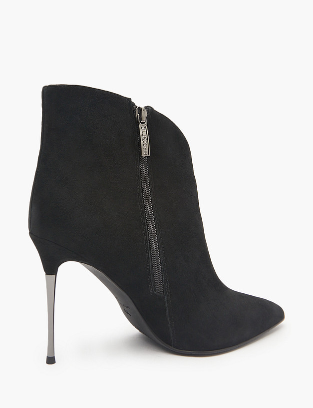 Черные женские ботильоны на шпильке MASCOTTE 100-510921-0602 | ракурс 3