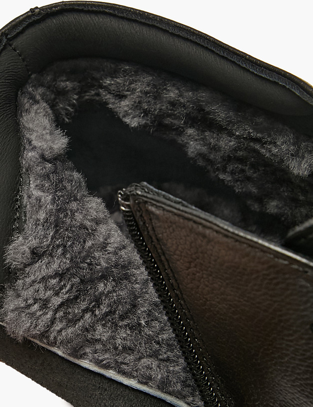 Черные мужские зимние ботинки MASCOTTE 142-520731-0102 | ракурс 6 Черные мужские зимние ботинки MASCOTTE 142-520731-0102 | ракурс 6