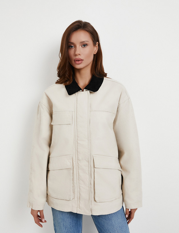 Молочная женская куртка MASCOTTE 874-5210-2601 | ракурс 1
