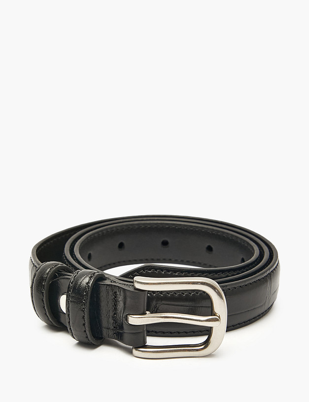 Черный женский ремень MASCOTTE 701-5202-102 | ракурс 2