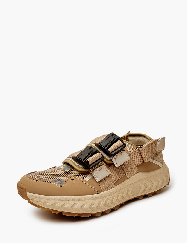 Бежевые женские кроссовки MASCOTTE 181-411521-0201 | ракурс 3 Бежевые женские кроссовки MASCOTTE 181-411521-0201 | ракурс 3