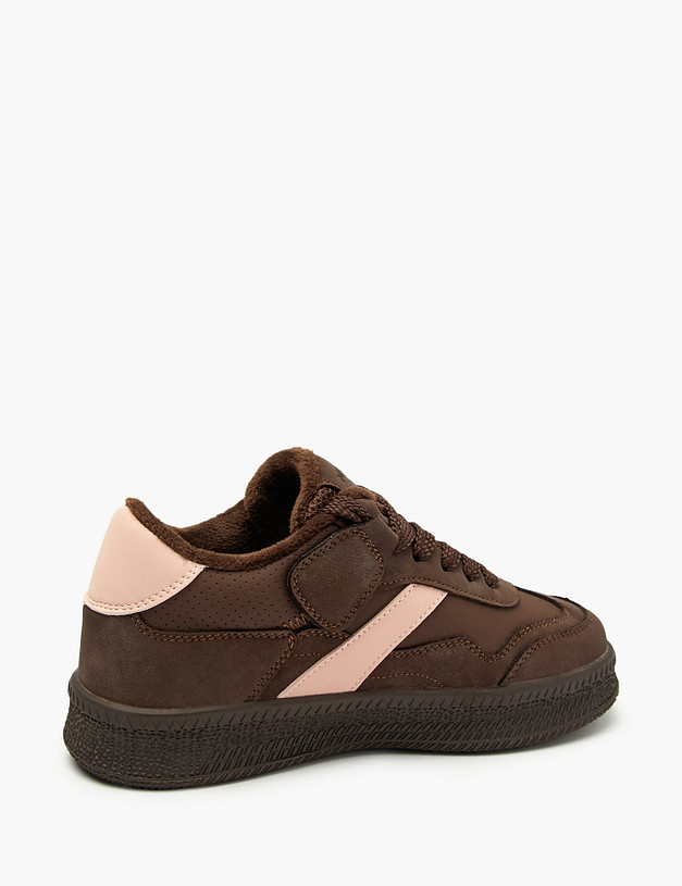 Коричневые кеды для девочек MASCOTTE 234-523721-0609 | ракурс 4