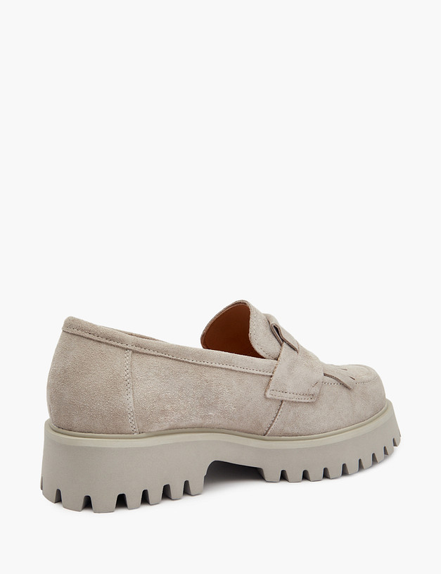 Серые женские лоферы на рельефной подошве MASCOTTE 25-510211-0210 | ракурс 3