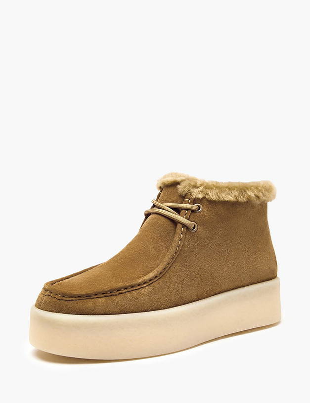 Коричневые женские зимние ботинки MASCOTTE 22-5280133-4697M | ракурс 2