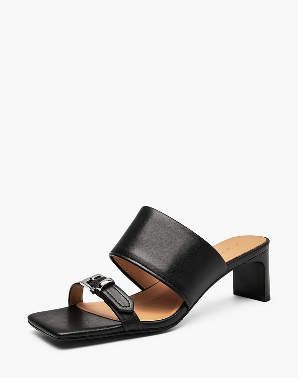 94-612112-1002M Туфли летние женские кож.спилок/нат.кожа черн, Mascotte