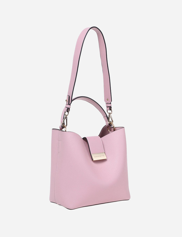 Розовая женская сумка MASCOTTE 642-0102-606 | ракурс 5 Розовая женская сумка MASCOTTE 642-0102-606 | ракурс 5