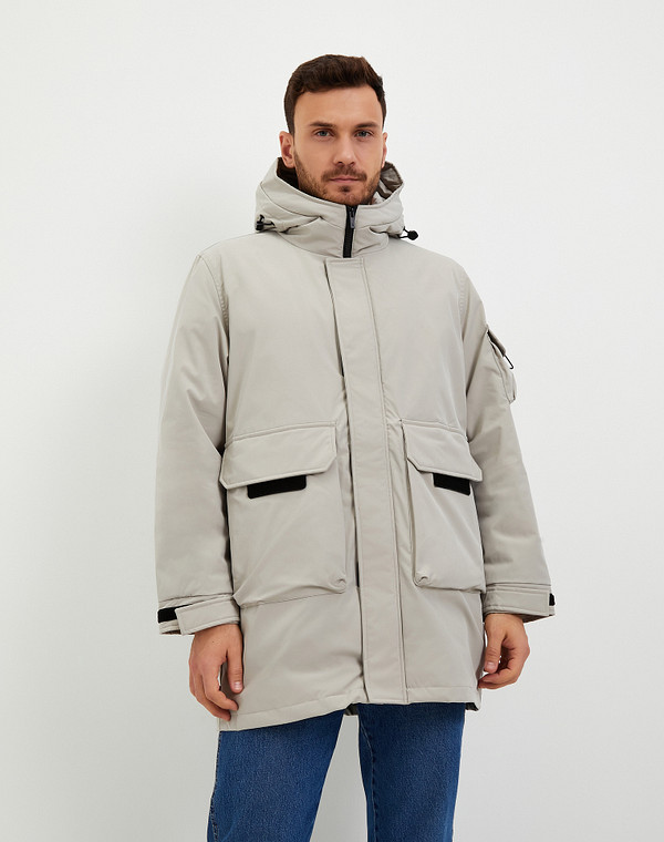 234-3393-2401 Куртка мужская бел, Mascotte Lite