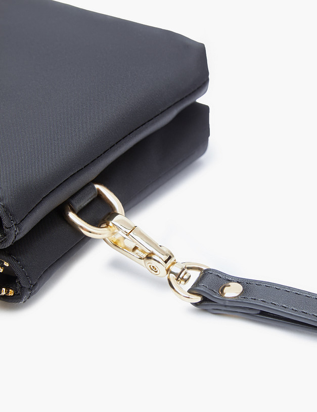 Черный текстильный женский кошелек MASCOTTE 602-3264-202 | ракурс 6