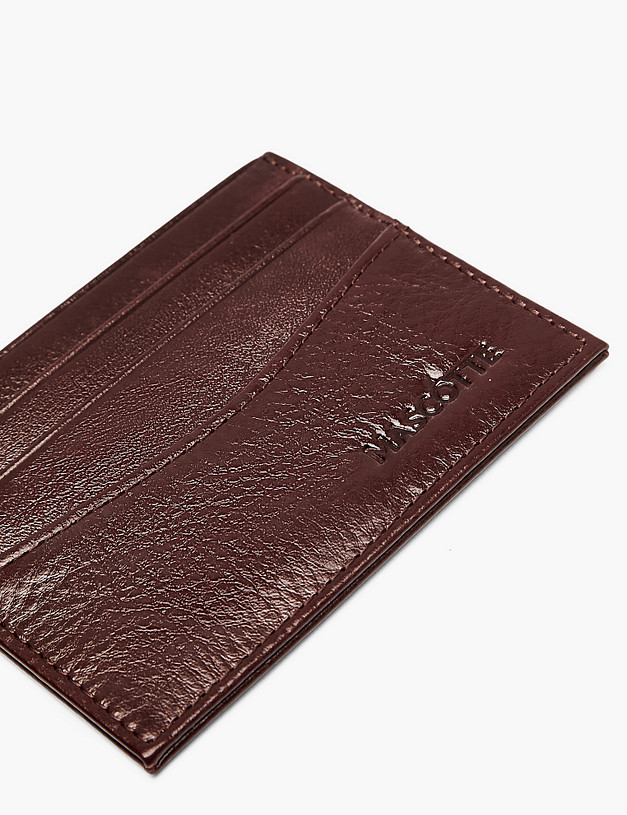 Коричневая мужская визитница MASCOTTE 622-6108-109 | ракурс 3