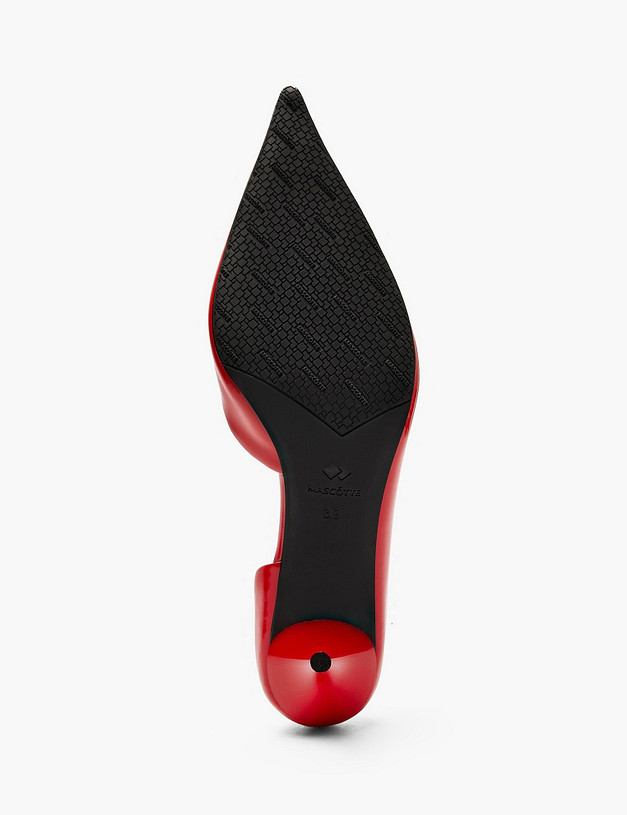 Красные женские туфли MASCOTTE 126-612613-0705 | ракурс 5