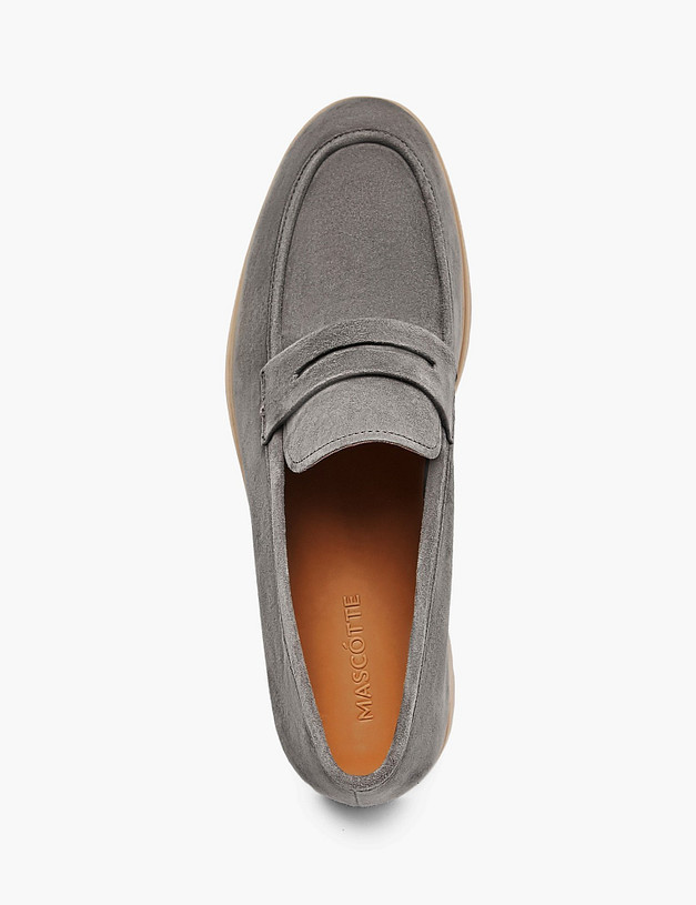 Серые мужские лоферы MASCOTTE 142-410821-0610 | ракурс 4