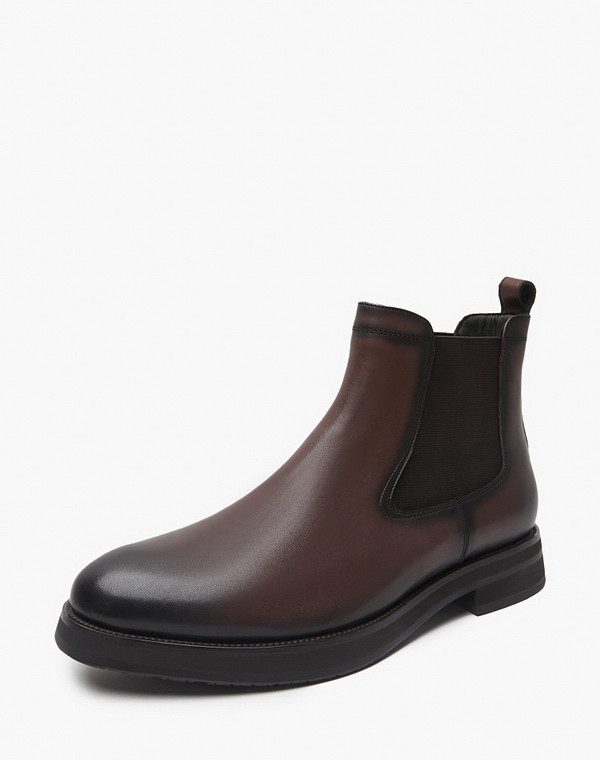 175-423921-0109 Ботинки мужские нат.кожа/ворсин-нат.кожа корич, Mascotte