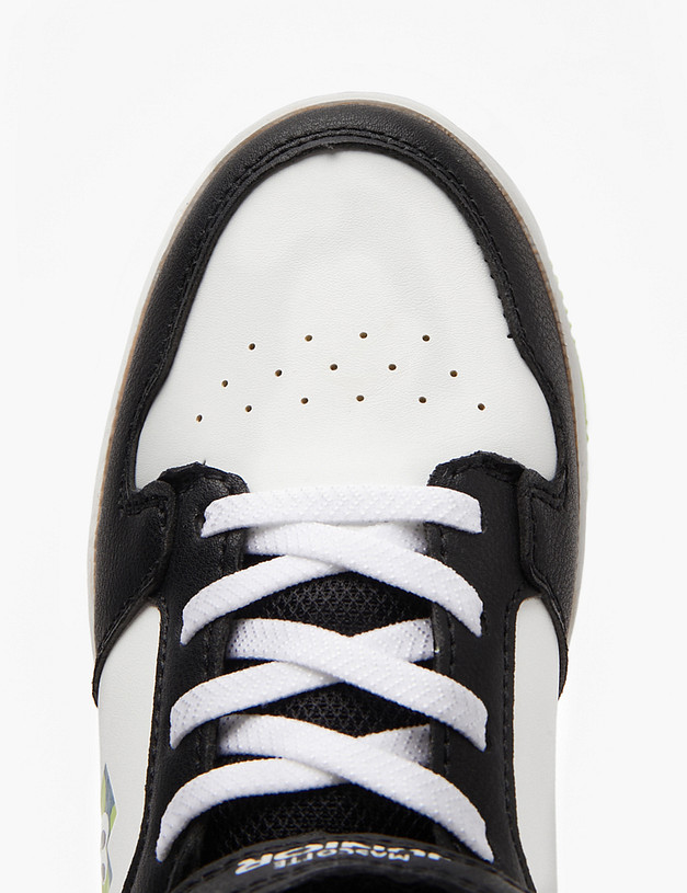 Черные высокие детские кроссовки с липучкой MASCOTTE 18-411622-0602 | ракурс 6 Черные высокие детские кроссовки с липучкой MASCOTTE 18-411622-0602 | ракурс 6