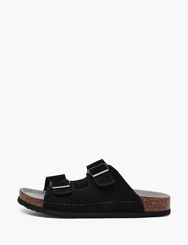 Черные мужские сабо MASCOTTE 98-614822-0202 | ракурс 1