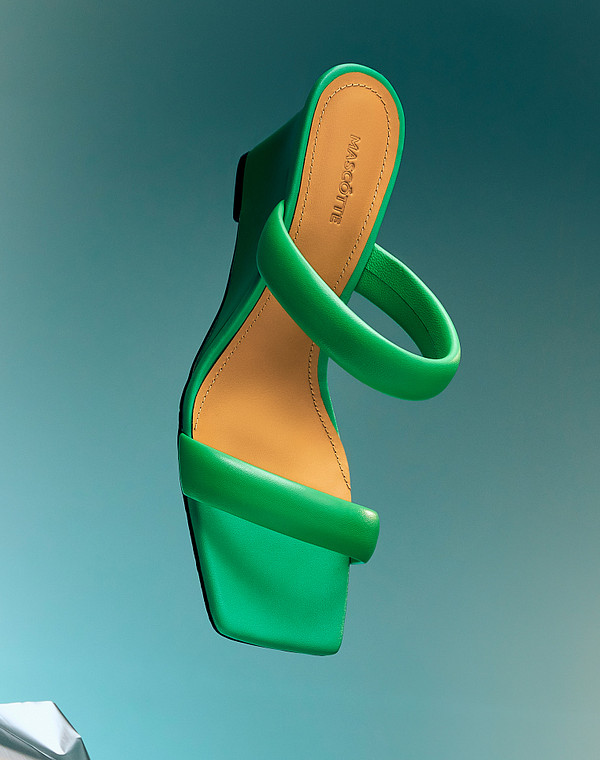 94-410511-0504 Туфли летние женские нат.кожа/нат.кожа зелен, Mascotte