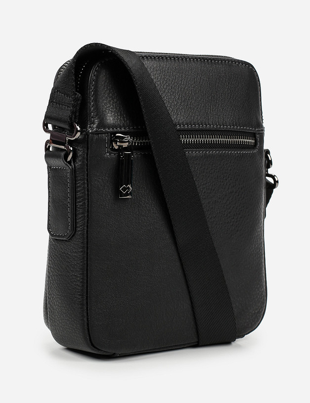 Черная мужская сумка MASCOTTE 622-1104-102 | ракурс 3 Черная мужская сумка MASCOTTE 622-1104-102 | ракурс 3