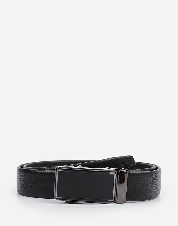 727-0204-102 Ремень муж. нат.кожа черн, Mascotte