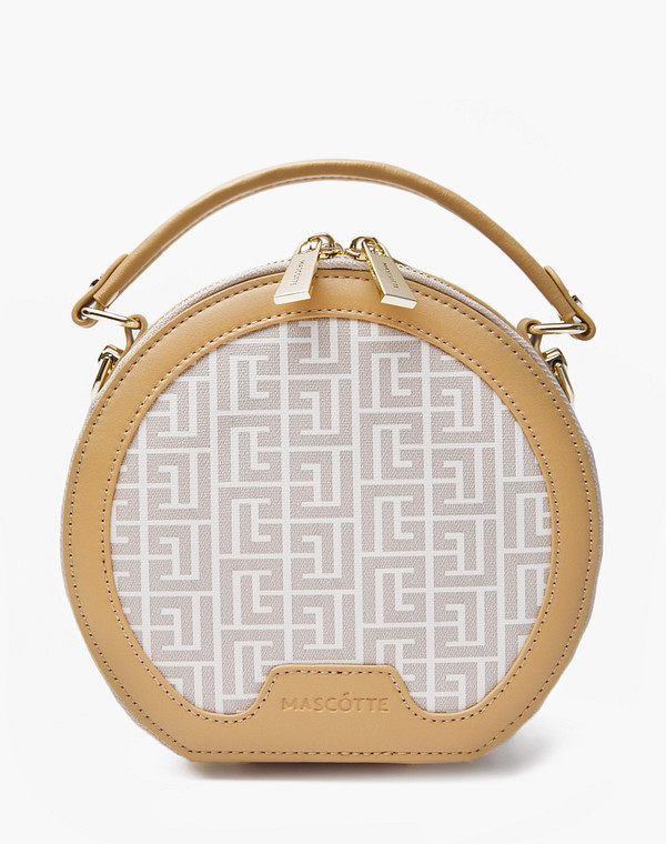 602-2105-608 Сумка женская и.кожа/текстиль беж, S, Mascotte