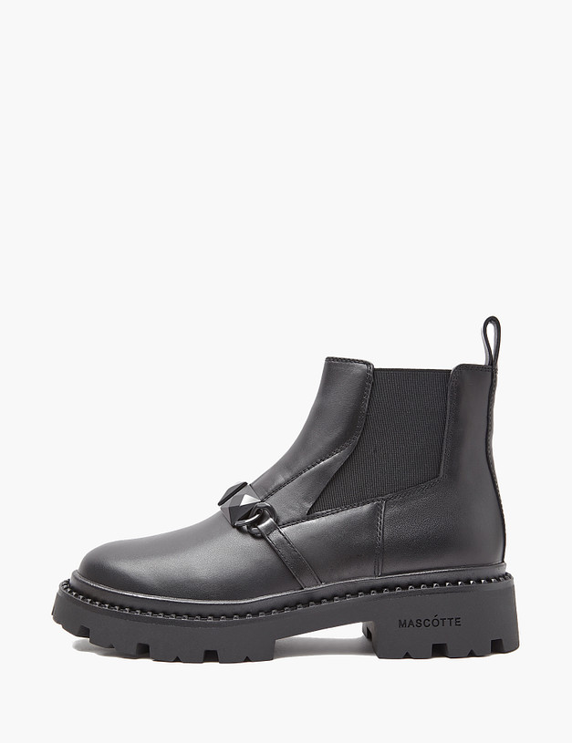 Черные женские челси MASCOTTE 233-3201721-3100M | ракурс 1
