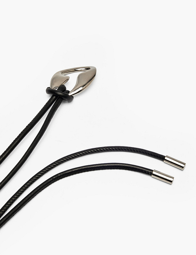 Черный женский ремень MASCOTTE 701-6103-602 | ракурс 2