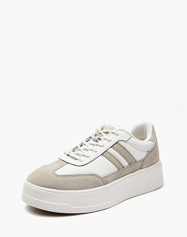 189-615921-0601 Полуботинки для активного отдыха женские кож.спилок-велюр/текстиль бел-серый, Lite by Mascotte