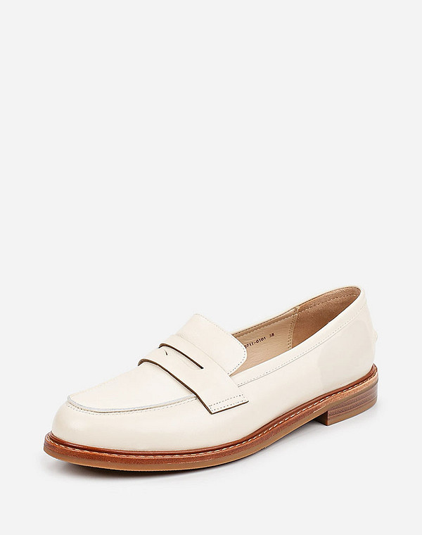 233-110711-0101 Туфли женские нат.кожа/нат.кожа бел, Mascotte