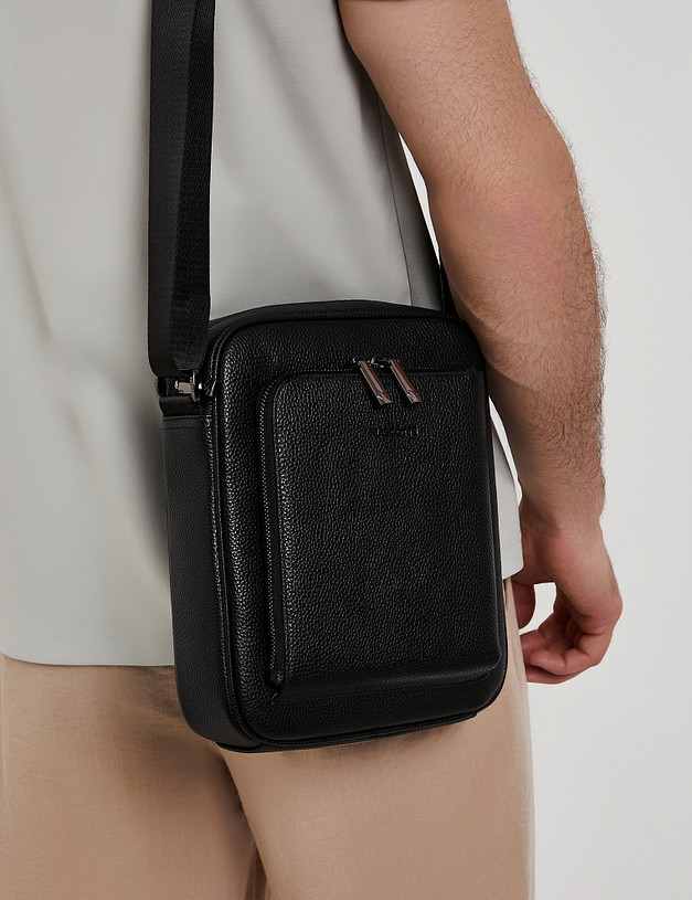 Черная мужская сумка MASCOTTE 604-6102-102 | ракурс 1