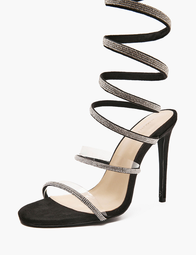 Черные женские босоножки MASCOTTE 25-512892-0202 | ракурс 2