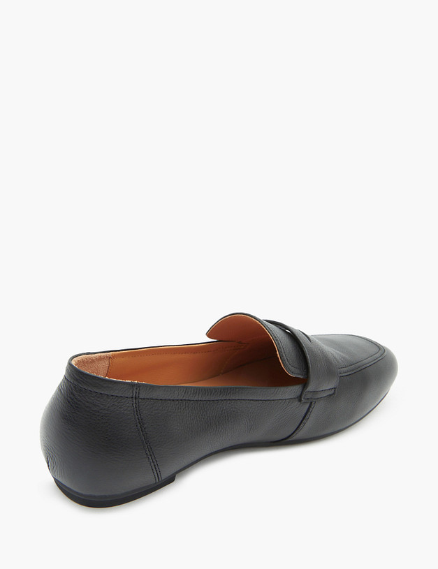 Черные женские мокасины из натуральной кожи MASCOTTE 58-312111-3180M | ракурс 3