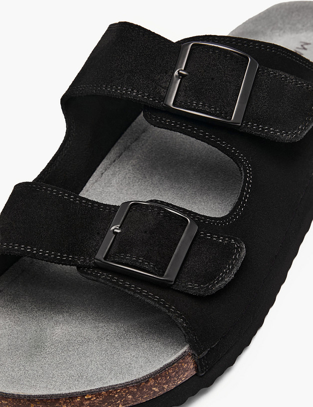 Черные мужские сабо MASCOTTE 98-614822-0202 | ракурс 6