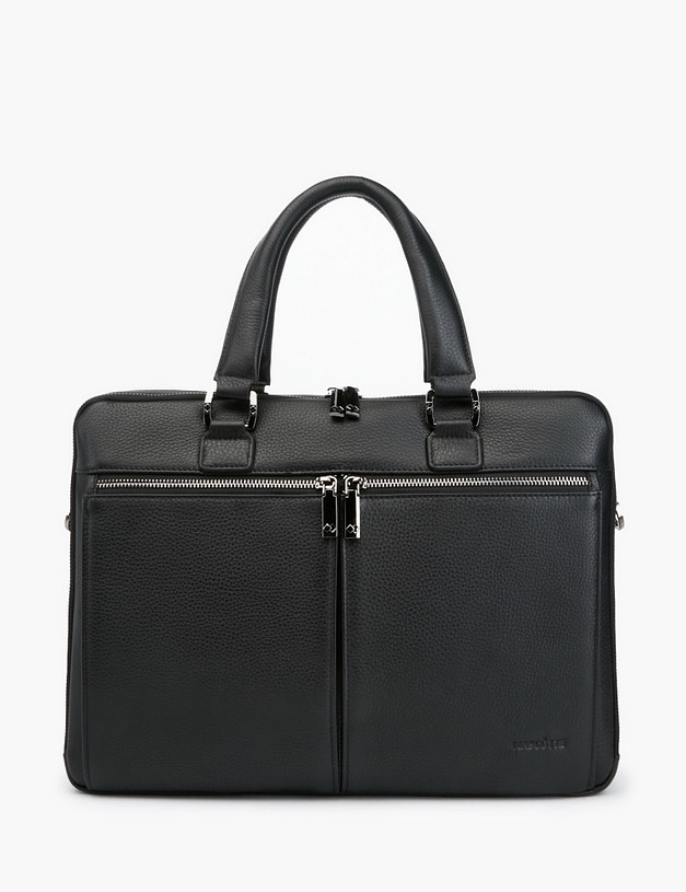 Черный мужской портфель MASCOTTE 622-2113-102 | ракурс 2