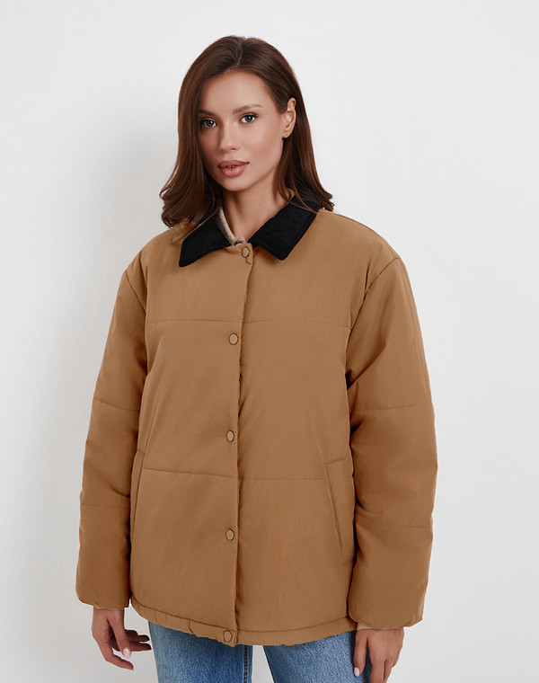 874-5201-2409 Куртка женская корич, Lite by Mascotte