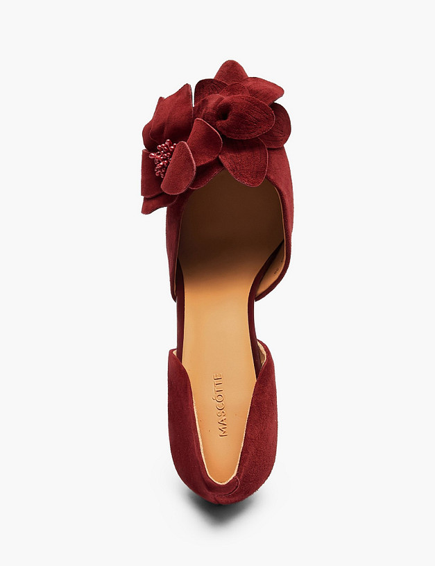 Бордовые женские туфли MASCOTTE 126-6102613-4685M | ракурс 4