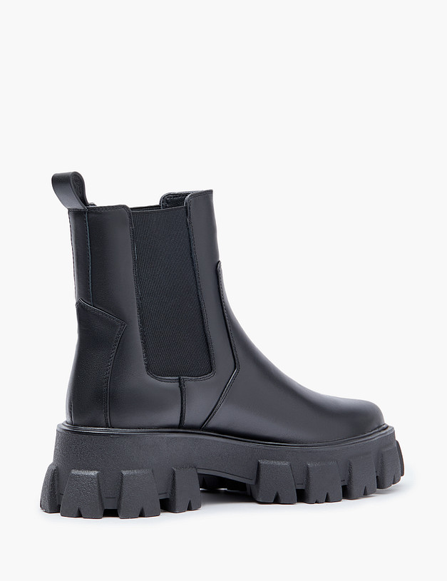Черные кожаные женские челси MASCOTTE 233-3202021-3100M | ракурс 3 Черные кожаные женские челси MASCOTTE 233-3202021-3100M | ракурс 3