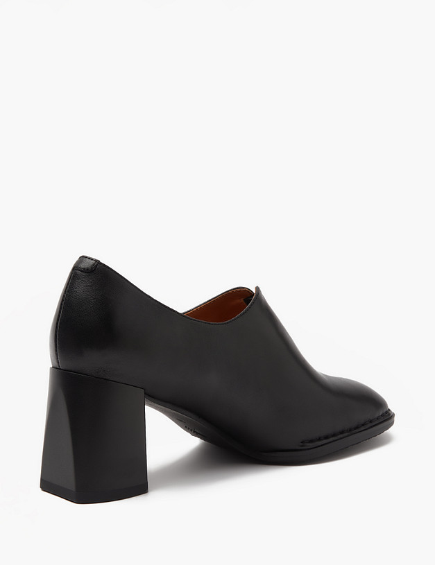 Черные женские полуботинки на каблуке MASCOTTE 234-410111-0502 | ракурс 5 Черные женские полуботинки на каблуке MASCOTTE 234-410111-0502 | ракурс 5