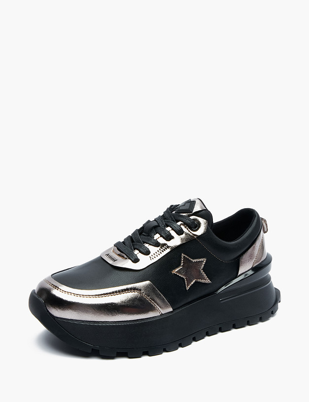 Бронзовые женские кроссовки MASCOTTE 234-224522-0617 | ракурс 3