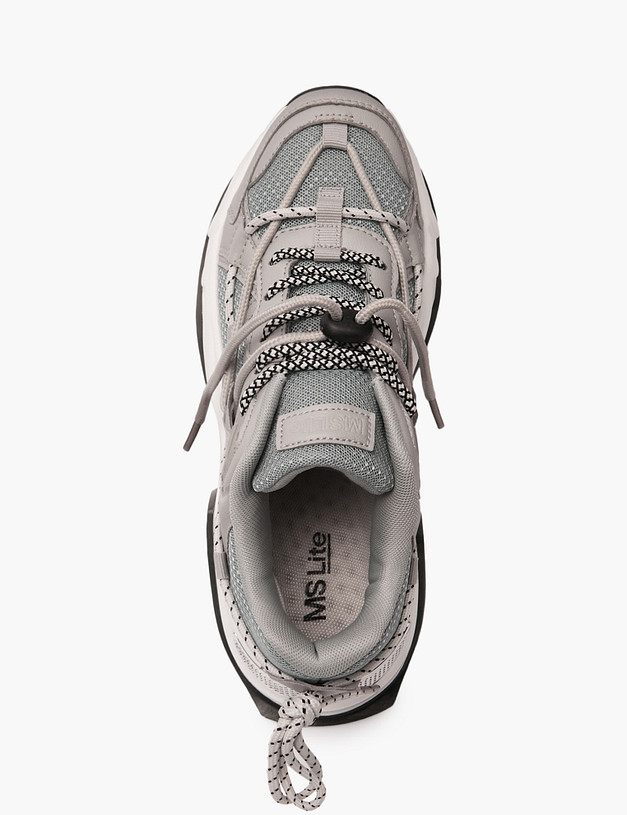 Серые массивные женские кроссовки MASCOTTE 64-111021-0210 | ракурс 4