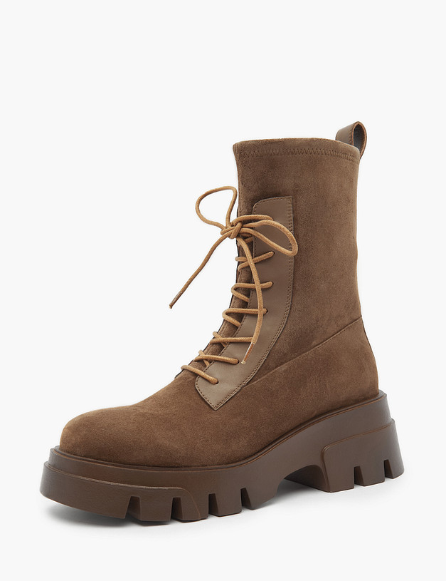 Коричневые женские ботинки MASCOTTE 15-3204622-3666M | ракурс 2