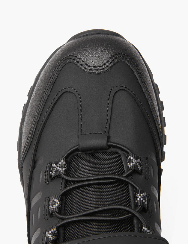 Черные детские ботинки с липучкой MASCOTTE 189-420321-0602 | ракурс 5